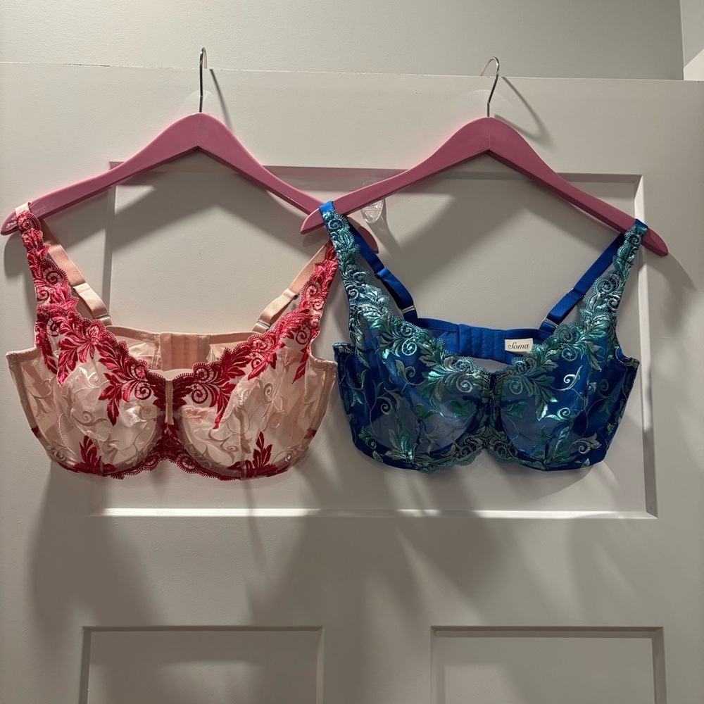 Soma Sensuous Lace Unlined Bras Set of Two